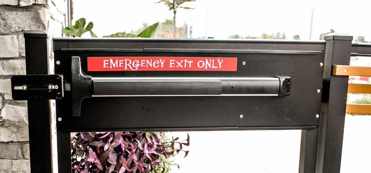 emergency push bar installation in Malibu